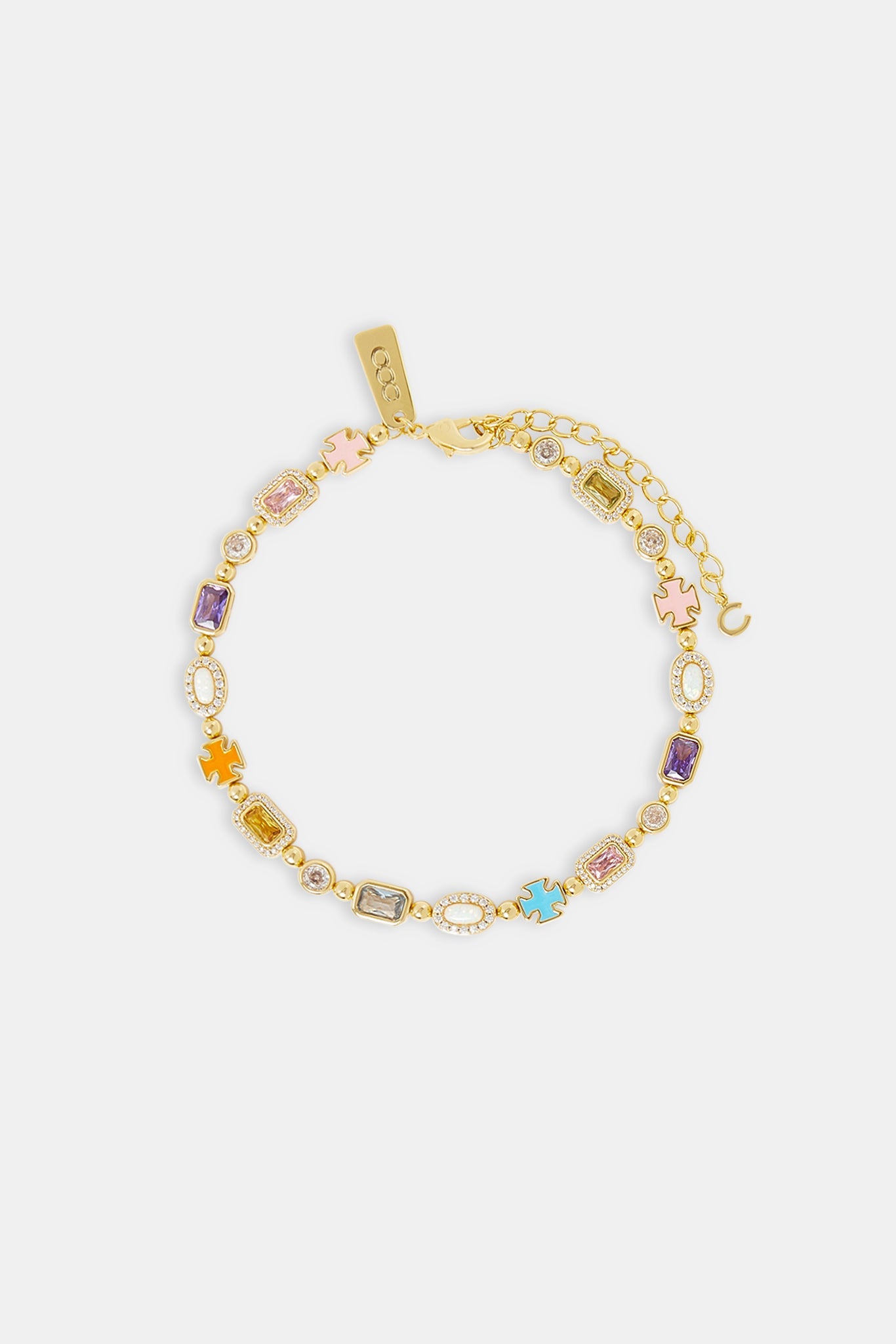 Multi Gemstone Anklet - 6mm